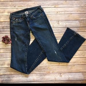 True Religion Joey Twist Seam Flare Jeans Size 27